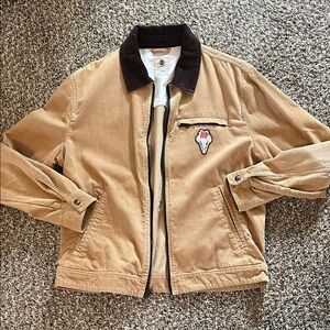 Element Tan Jacket with Black Collar